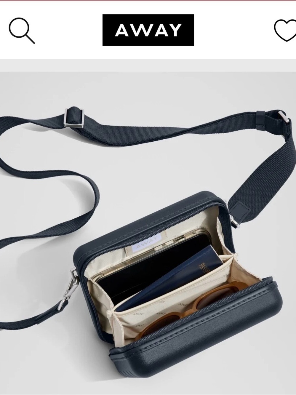 Away Navy Structured Crossbody Case Bag : UNISEX bags ! - Picture 4 of 9